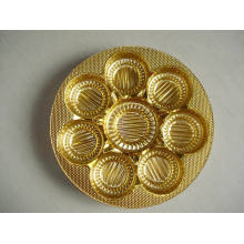Película rígida de PVC metalizado Golden para bandeja de galletas